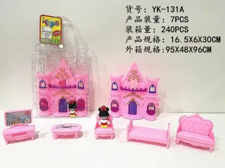 Игровой набор Замок с мебелью и куклами