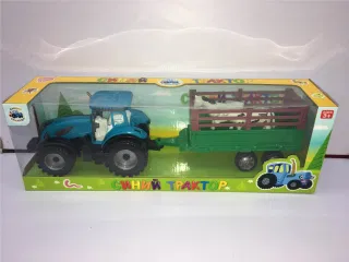 Игрушечный фермерский автомобиль с фигурками животных