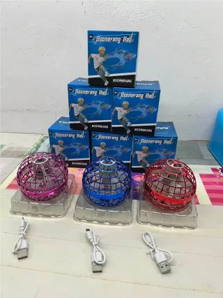 Летающий спиннер-шар с подсветкой и USB, 8.5 см