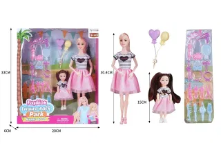 Кукла в стиле Barbie с ребенком, аксессуары, 29 см