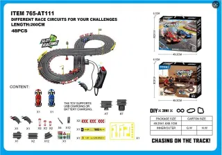 Car Racing Set, Toy Sports Blue 93.5cm