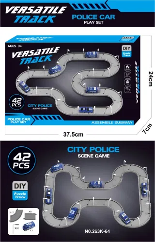 Трансформируемый трек-полицейская машина Versatile police car track