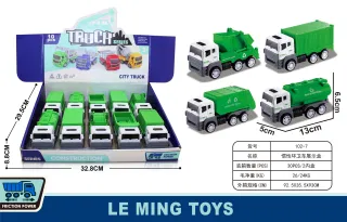 Toy Truck, Friction Car Garbage Blue Box 92.5x35.5 cm