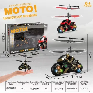 Rc Cars, Motorcycle, White, 11.5 cm, 72 pcs